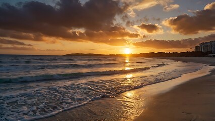 Obraz premium sunset on the beach