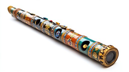 A beautifully designed traditional musical instrument.