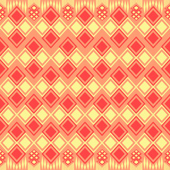 1.	Seamless Ethnic Pattern Texture. Navajo Geometric Print, Rustic Decorative Ornament. Abstract Geometric Pattern. Native American Pattern Ornament for the design of Clothing