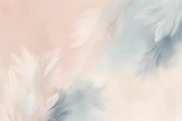 Obraz premium Ethereal pastel painting with gentle brushstrokes and calming gradient transitions. Generative AI 