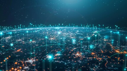 The aurora glows a reflection of the global nature of digital finance and its impact on economies around the world.