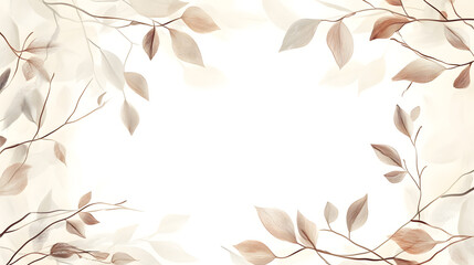 Obraz premium Creative 2D Doodle Floral Illustrations Text Space for Versatile Designs, Greeting Cards, Invitations