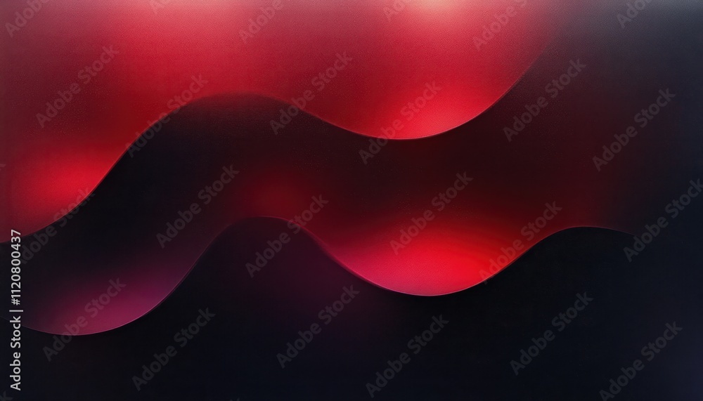 Poster soft red and black gradient abstract art background with low-key lighting and minimalistic compositi