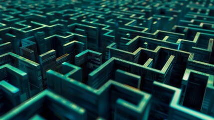 A maze of interconnected nodes representing the decentralized and distributed nature of blockchain ledgers.