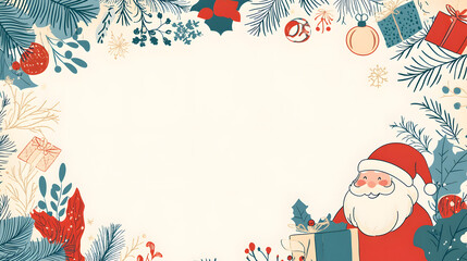 Luxurious Christmas new year card and Holiday Promotion Banner with Elegant Ornaments, for Tags, Posters, and Banners with Space for Text