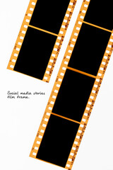 film strip background with space