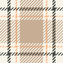 light brown cream color plaid buffalo checkered seamless pattern use for fabric, textile, wallpaper, print, tablecloth, wrap