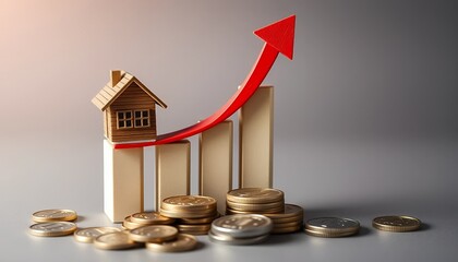 Graphical chart of housing market growth