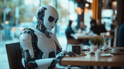 Fototapeta premium Artificial intelligence and future concept