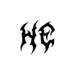 HE monogram logo design letter text name symbol monochrome logotype alphabet character simple logo