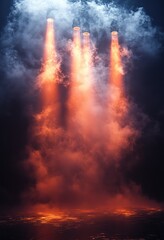 Dramatic Stage Lighting Effects for Tap Dance Performances with Gobo Patterns and Cinematic Atmosphere