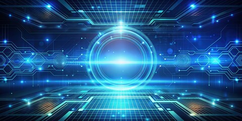 Obraz premium Futuristic digital technology background ideal for system engineer designs, technology, digital, background, futuristic