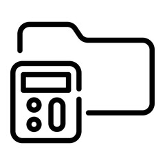calculator Line Icon