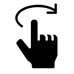 Obraz premium swipe right icon