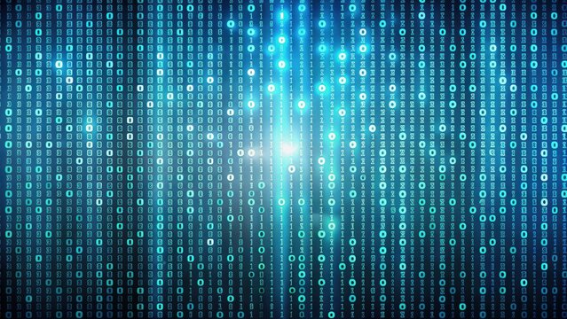 Binary code background made up of ones and zeros on a background, digital, technology, computer, programming, data