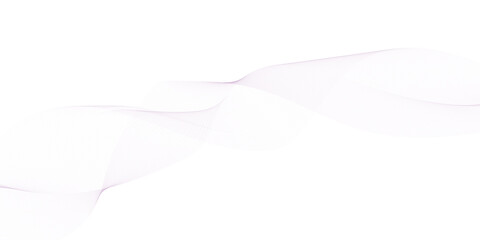 Abstract pink wave banner. Line art illustration.