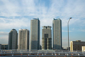 Naklejka premium 神奈川県 横浜新港の風景