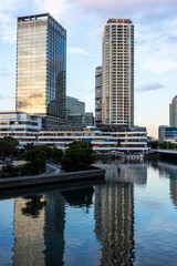 神奈川県　横浜新港の風景