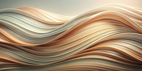 Abstract wave pattern in soft, natural tones , wave, pattern, design, abstract, background, smooth, gentle, serene, calming