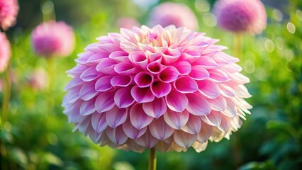 Beautiful dahlia flower resembling a fluffy poodle skirt, dahlia, flower, poodle skirt, pink, fluffy, vintage, retro, fashion