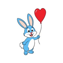 bunny with heart