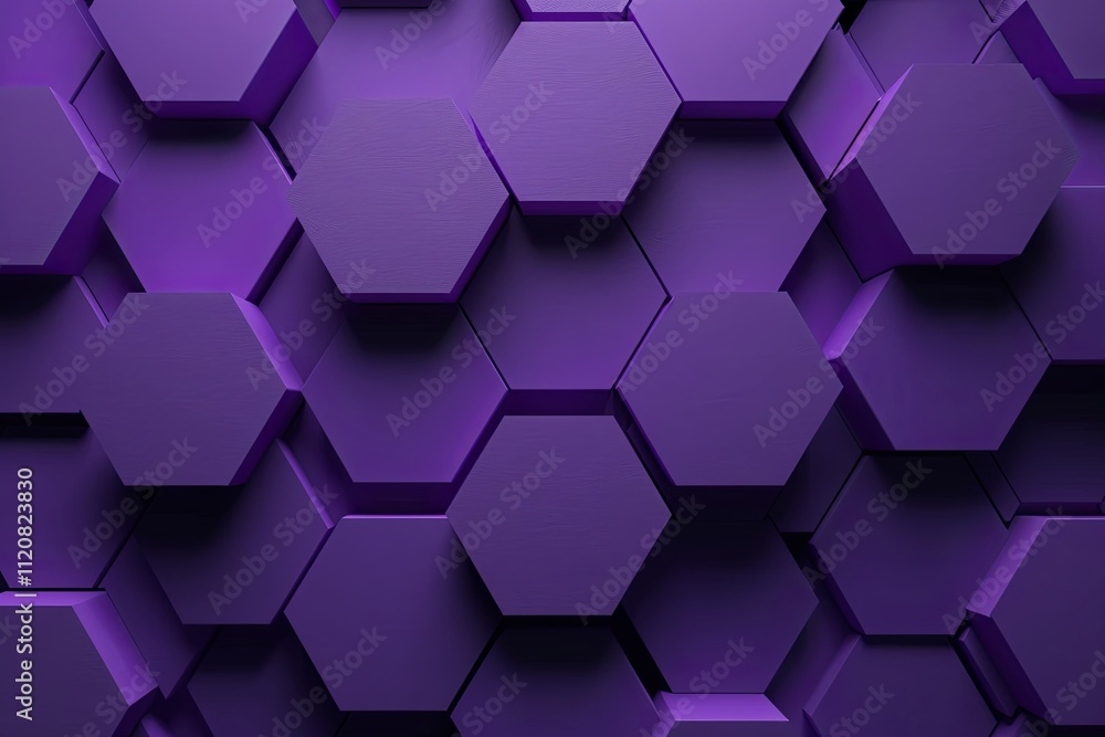 Poster geometric purple hexagons create a modern and textured design for artistic backgrounds and digital p