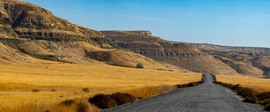 Eastern Washington Landscape Panorama Near Ringold