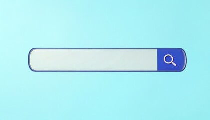 Search bar interface on a light background for web browsing.