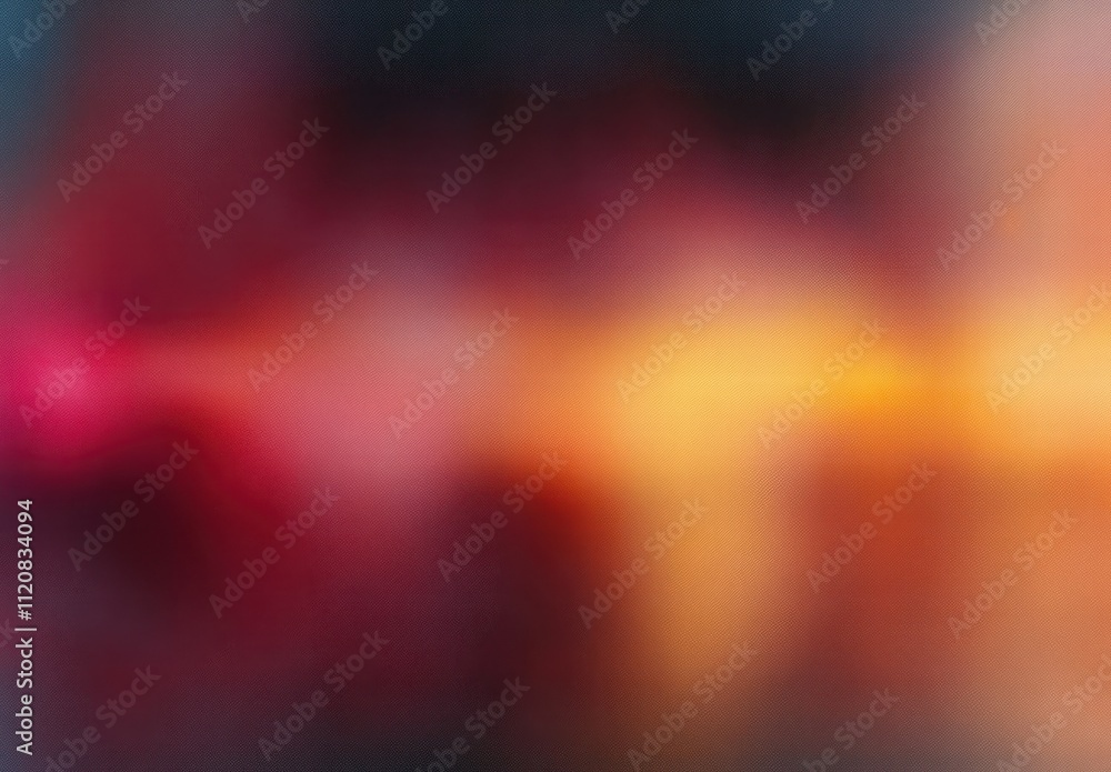 Poster warm color gradient abstract background soft focus blurred bokeh retro design