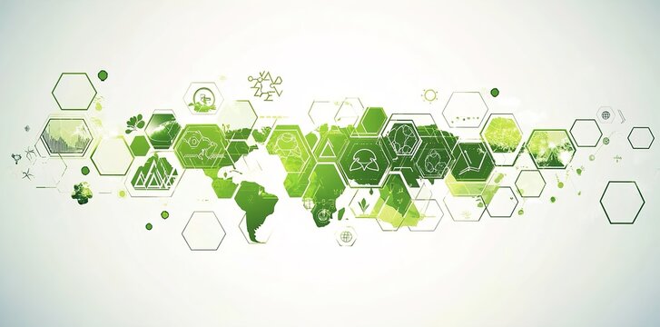 Green logistic or Sustainable transport. Sustainable global transport. images