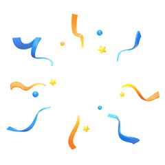 3d cute party confetti popper set
