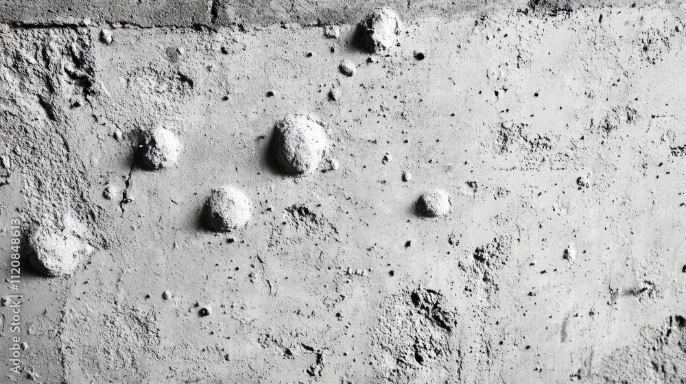 Aufkleber Bumpy textured grey concrete surface with uneven spots and grunge detail for background or design use in architecture and construction projects