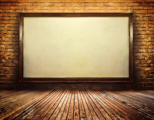 Vintage Old Frame Board Advertising in Hall