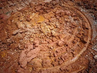 photo of soil with a unique pattern