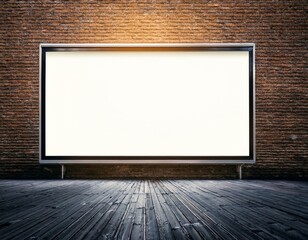 Vintage Old Frame Board Advertising in Hall