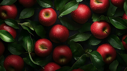 Obraz premium Orchard Fresh Apples: A Crisp, Juicy Delight