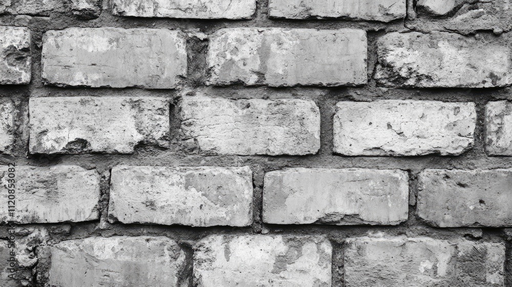 Poster textured gray cement brick wall background for design and construction use in various creative proje