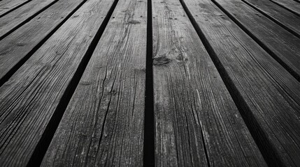 Fototapeta premium Textured black wooden boards with slats creating a minimalist design for modern interiors and architectural backgrounds