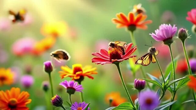 Showcase colorful fields of wildflowers during springtime