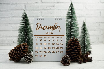 December 2024 monthly calendar for planning and management