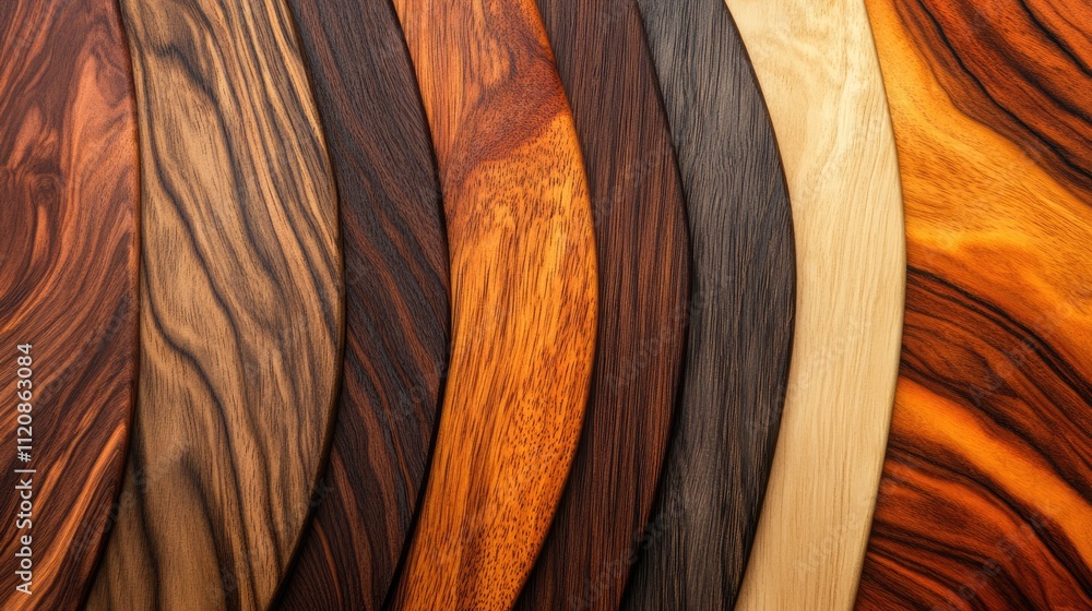 Poster laminated wood textures featuring a variety of natural patterns suitable for backgrounds and design 