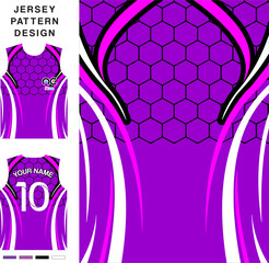 Abstract concept vector jersey pattern template for printing or sublimation sports uniforms football, volleyball, basketball, e-sports, cycling and fishing. Pattern jersey printing.
