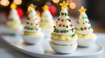 Deviled Egg Christmas Trees: Festive Holiday Appetizers