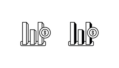 Economic Disparities icon design with white background stock illustration