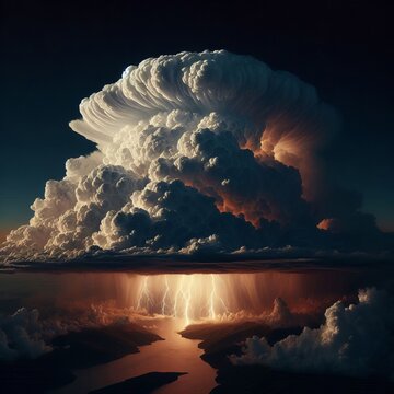 48 Cumulonimbus capillatus (Cb cap) Mature cumulonimbus with a f