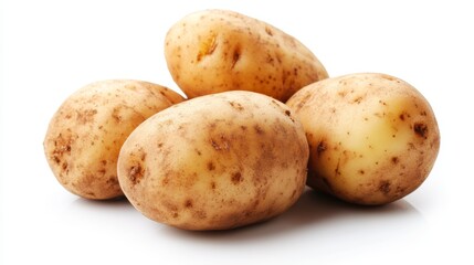 Freshly Harvested Potatoes Ready for Cooking Delicious Meals Dietary Vegetable Food Produce Organic Farming Agriculture