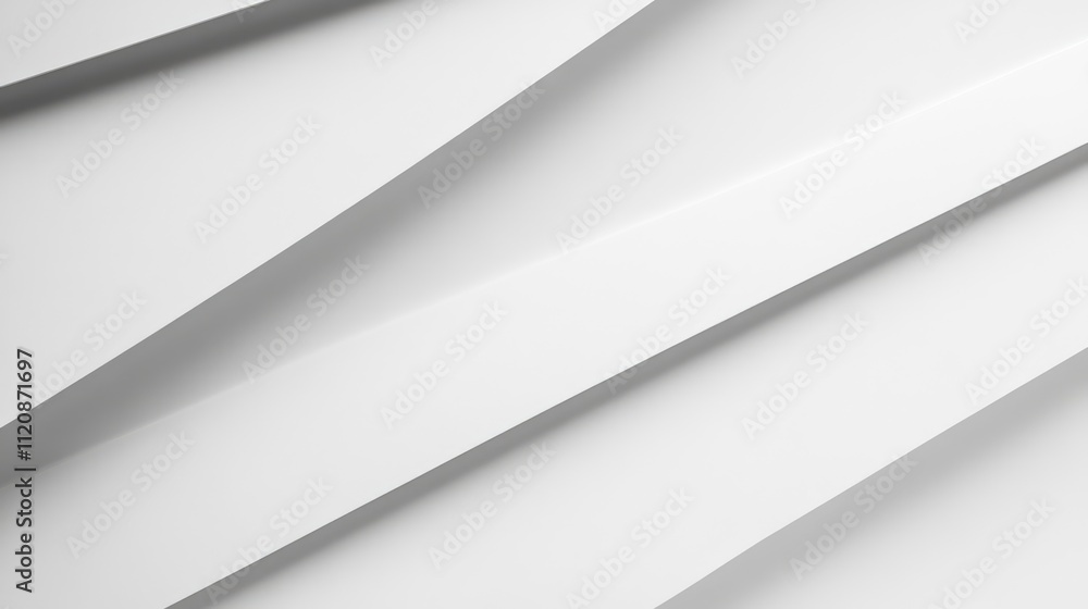 Poster white paper texture with dynamic folds and layers for clean and elegant background design concepts a