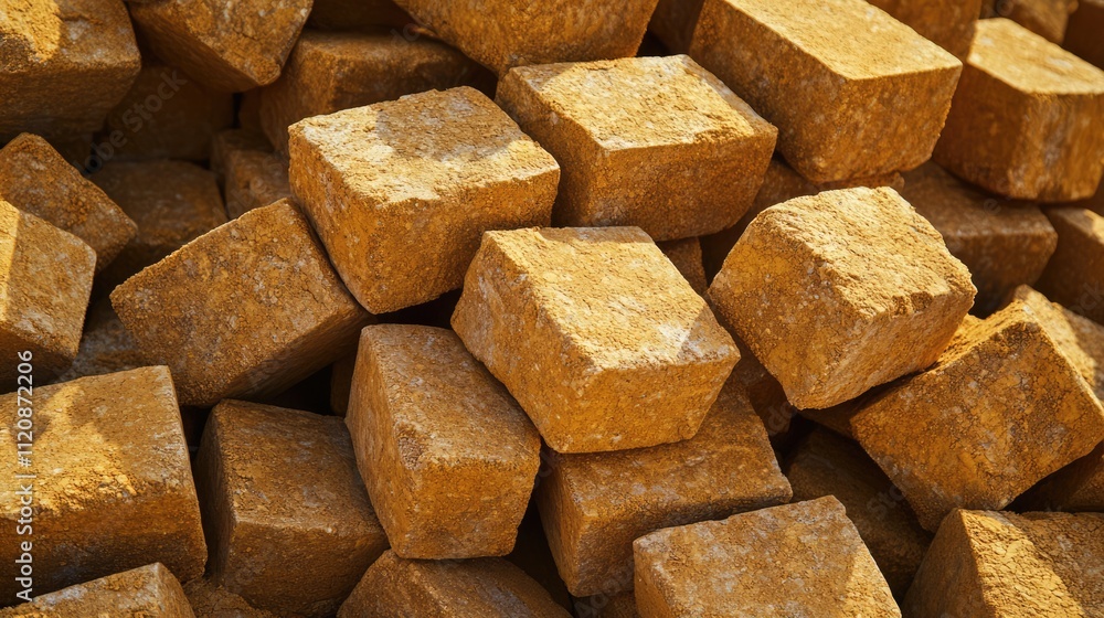 Aufkleber paving blocks piled for construction featuring durable cement and sand composition ideal for creatin