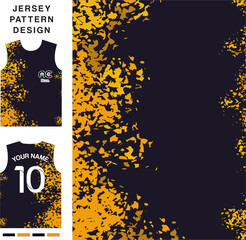 Abstract concept vector jersey pattern template for printing or sublimation sports uniforms football, volleyball, basketball, e-sports, cycling and fishing. Pattern jersey printing.