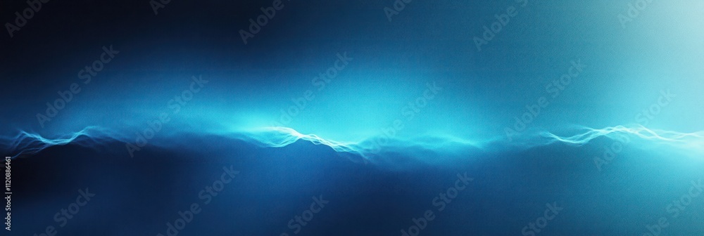 Poster turquoise deep blue gradient abstract background minimalistic design soft light high resolution text